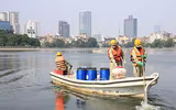 Tiếp tục xử lý ô nhiễm nước hồ ở Hà Nội bằng chế phẩm Redoxy-3C